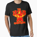 Red Star With Silhouette Face by WestcoastGhostt
