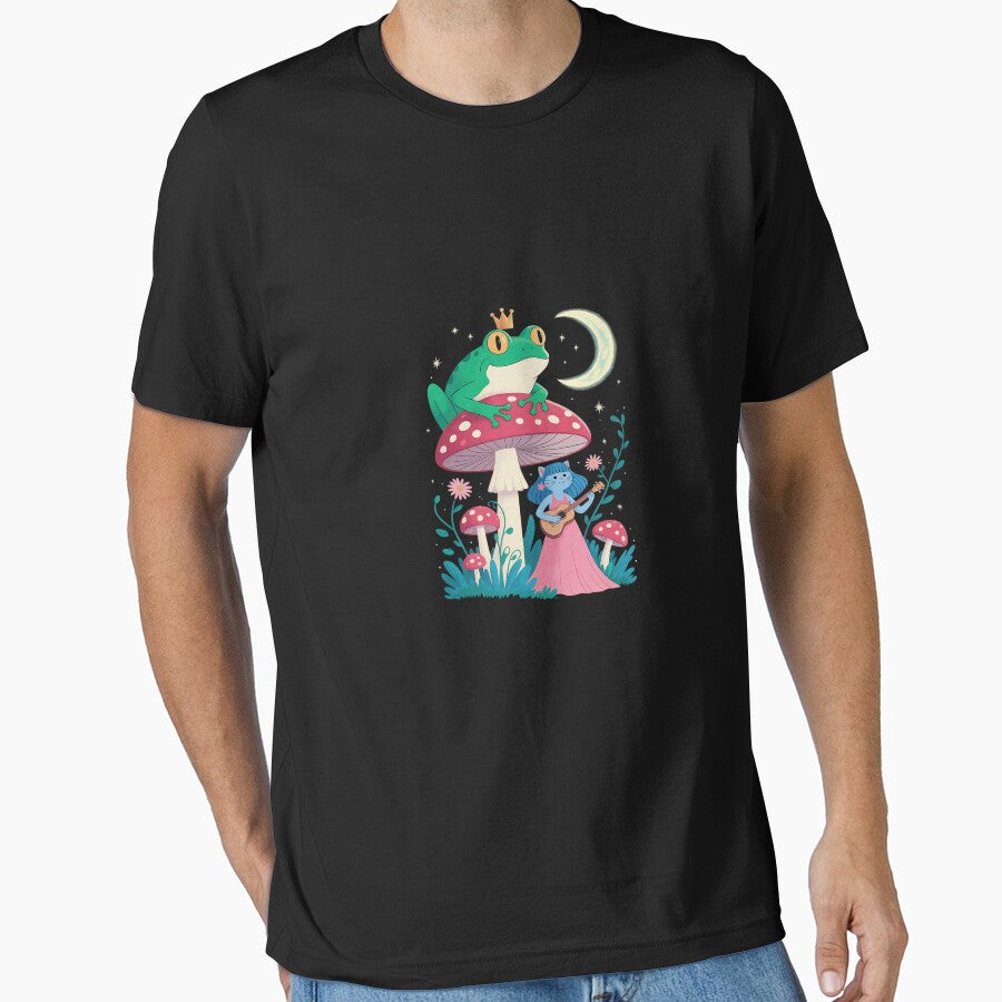 Frog Prince Cat Girl Mushrooms Moon Fairycore Fantasy Dream by imsamaharem