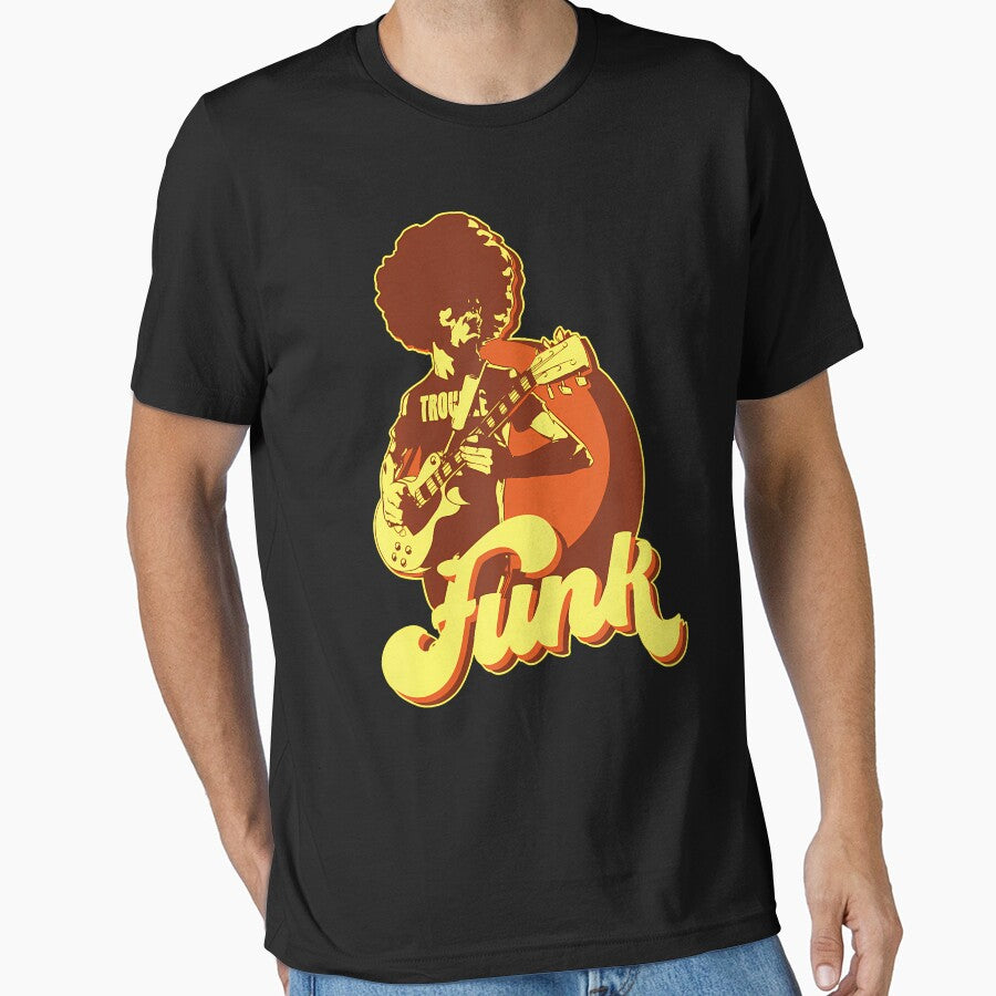 70S Retro Funk Afro Band Guitarist by Delinatma