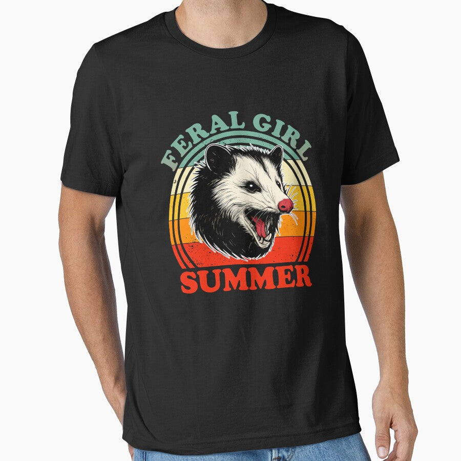 Feral Girl Summer Funny Possum Lovers by BKnox94
