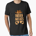 Rodeo Nights Bull Riding Cowboy Cowgirl Western Country Gift by Corelli87