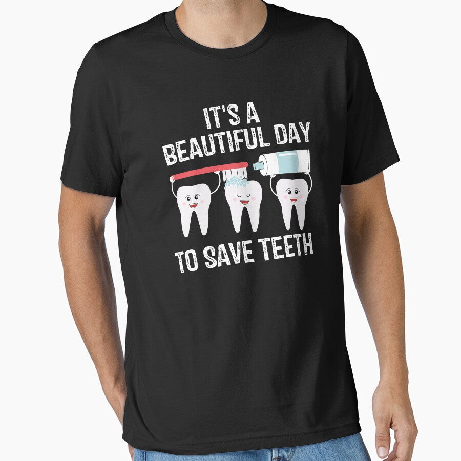 Dentist Gift It's a Beautiful Day to Save Teeth Funny Dental by norwoodcarney