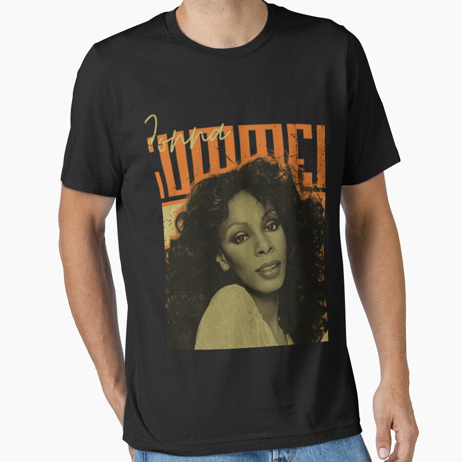 Retro Donna Summer Portrait Design For Disco Music Fans Gift For 70s Music Lovers by LindaERiley