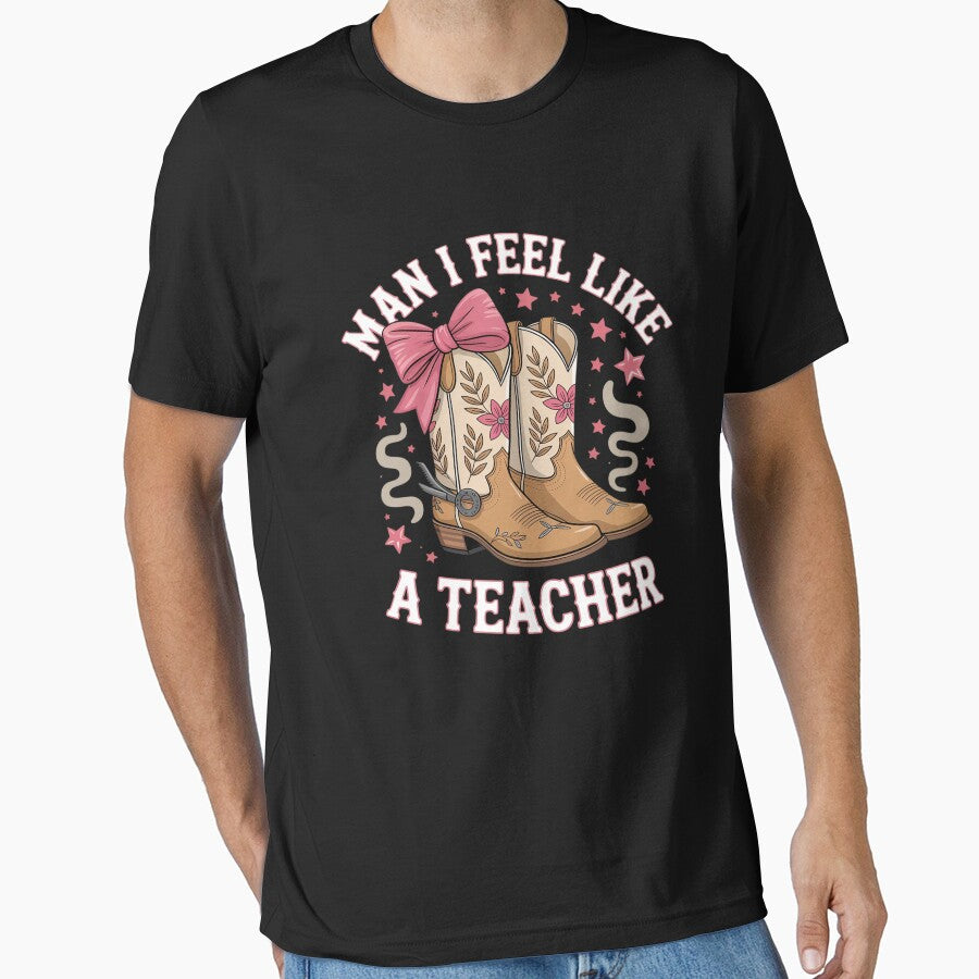 Man I Feel Like A Teacher Western Country Rodeo Cowgirl by angolinnArt