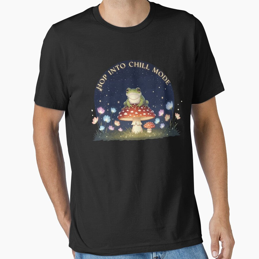 Chill Frog on Mushroom by Snugglecrit