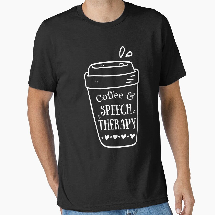 Speech Therapy and Coffee, Speech Therapy Gift, Speech Pathologist by Presto Prints Design