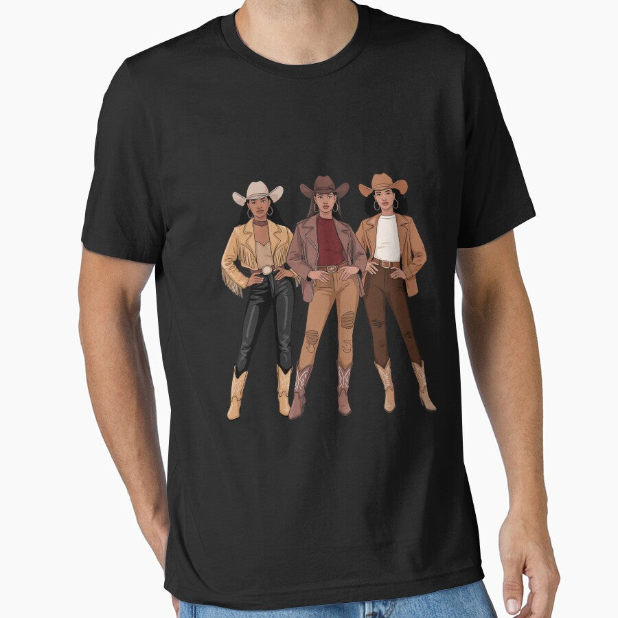Black African American Cowgirl Western Country Texas Rodeo by Silicula