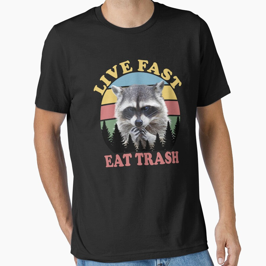 Live Fast! Eat Trash! Vintage by Dewnize