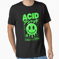 ACID Rave Smiley – Melting Neon Green Acid House 303 Techno Underground Graphic by BrainBubbleArt