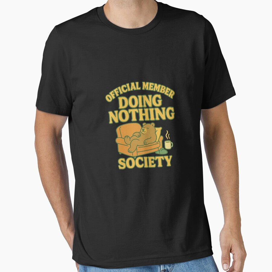 Official Member – Doing Nothing Society | Anti-Productivity Club Retro Design by DJCApparel