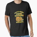 Official Member – Doing Nothing Society | Anti-Productivity Club Retro Design by DJCApparel