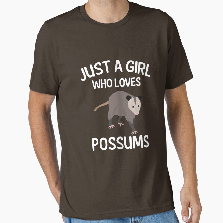 Just A Girl Who Loves Possums Funny Opossum For Girls by upstyle