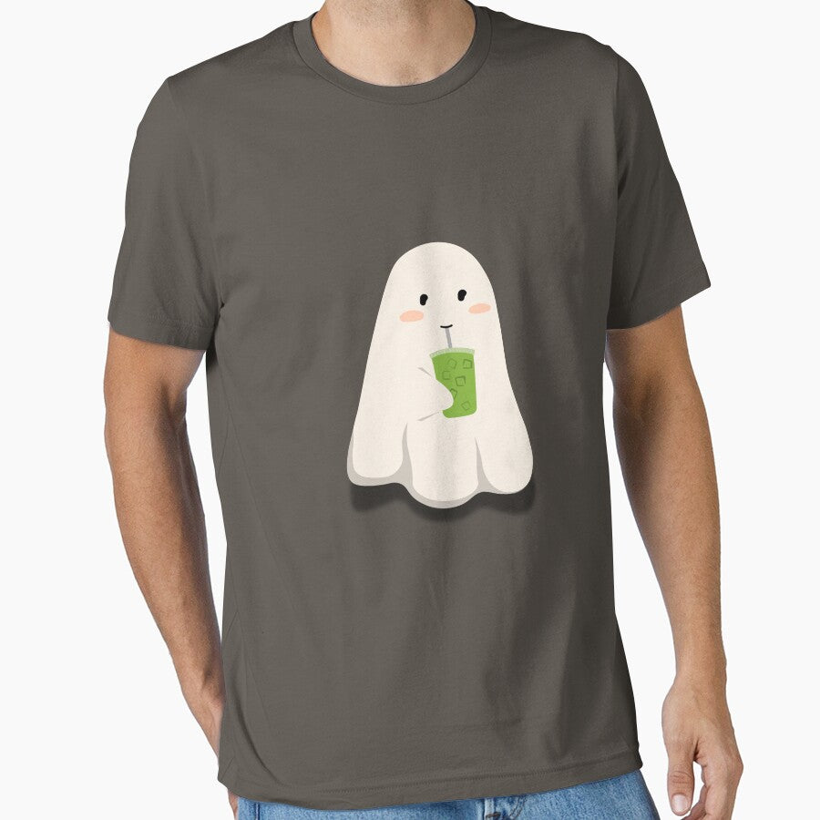Cute Matcha Ghost – Kawaii Tea Shirt by Kasad