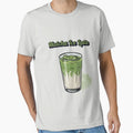 Matcha Ice Latte – Café Style Matcha Shirt by Kasad