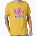Axolotl Pun, Rock Music, Rock a lotl, Pink Axolotl by badlydrawnbabe