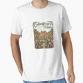 Cozy Cottage Illustration Tee by GeniePixel