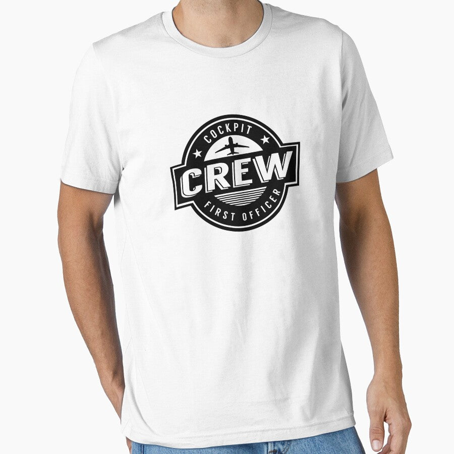 Badge Flight Crew Cockpit Pilot First Officer by Shirt-Expert
