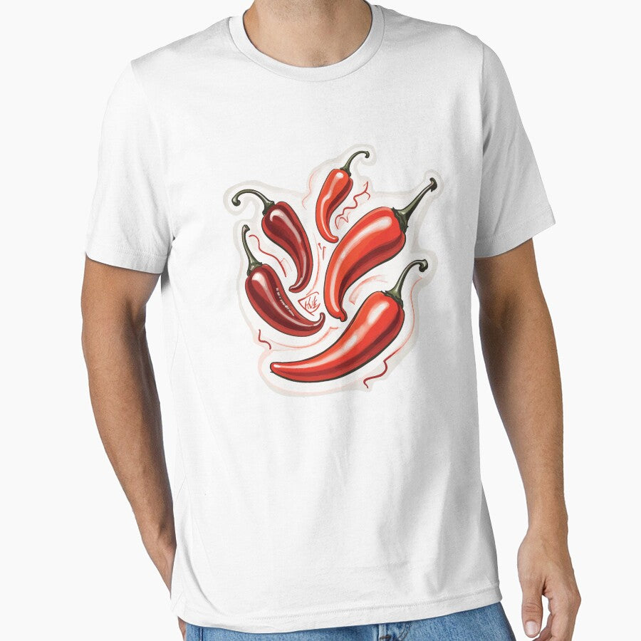 Spicy Red Chili Peppers by The Tee Hub