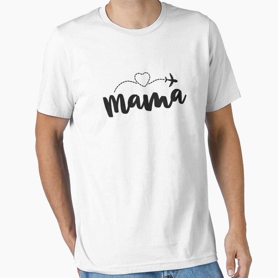 Mama Flight Attendant Shirts For Women Mom Mothers Day by 14thFloor