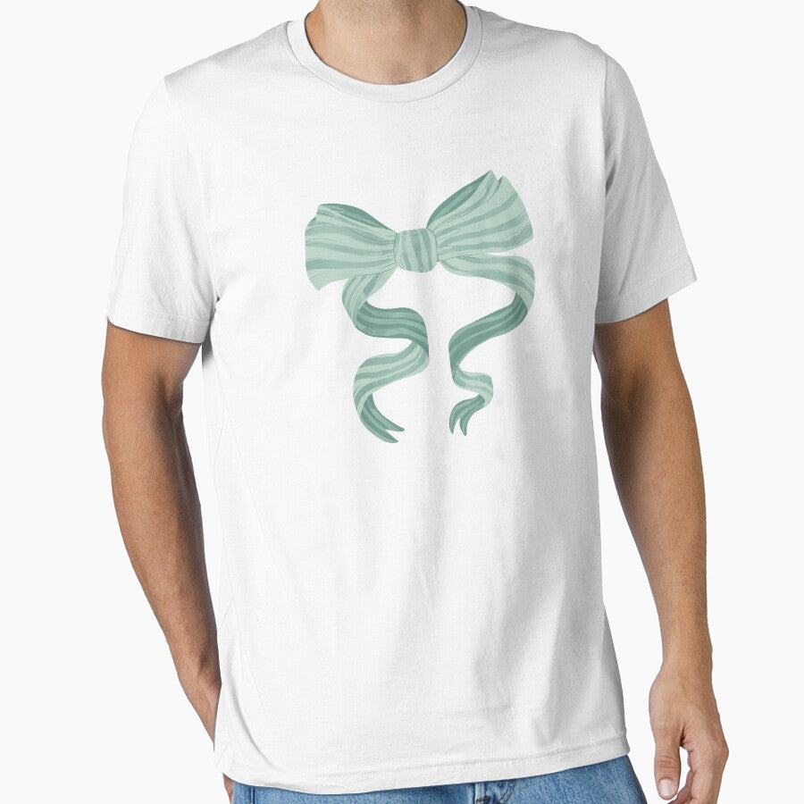 Green watercolour bow by Courtney Nicholls