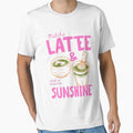 Matcha Latte and Sunshine Cute Aesthetic Illustration by InkRebelprint
