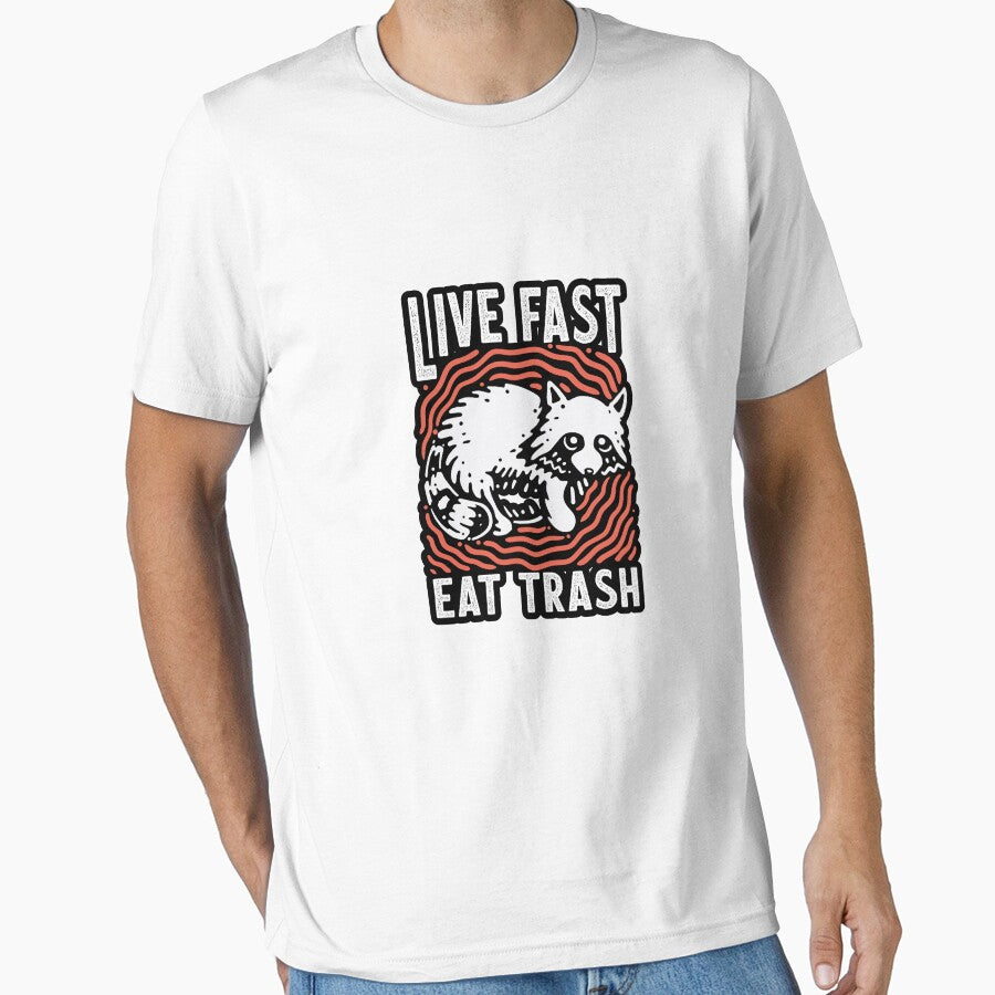 Live Fast Eat Trash  - Racoon opossum by Mindy Bubble