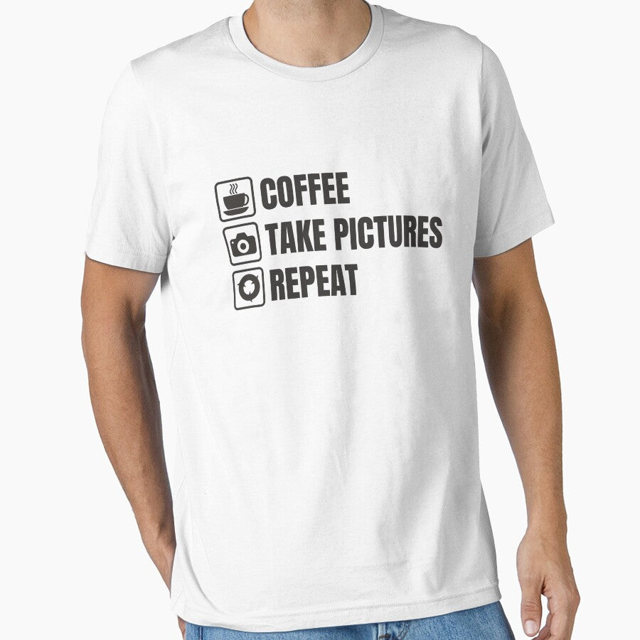 Coffee, Take Pictures, Repeat (For Light Background) by thecatcouch