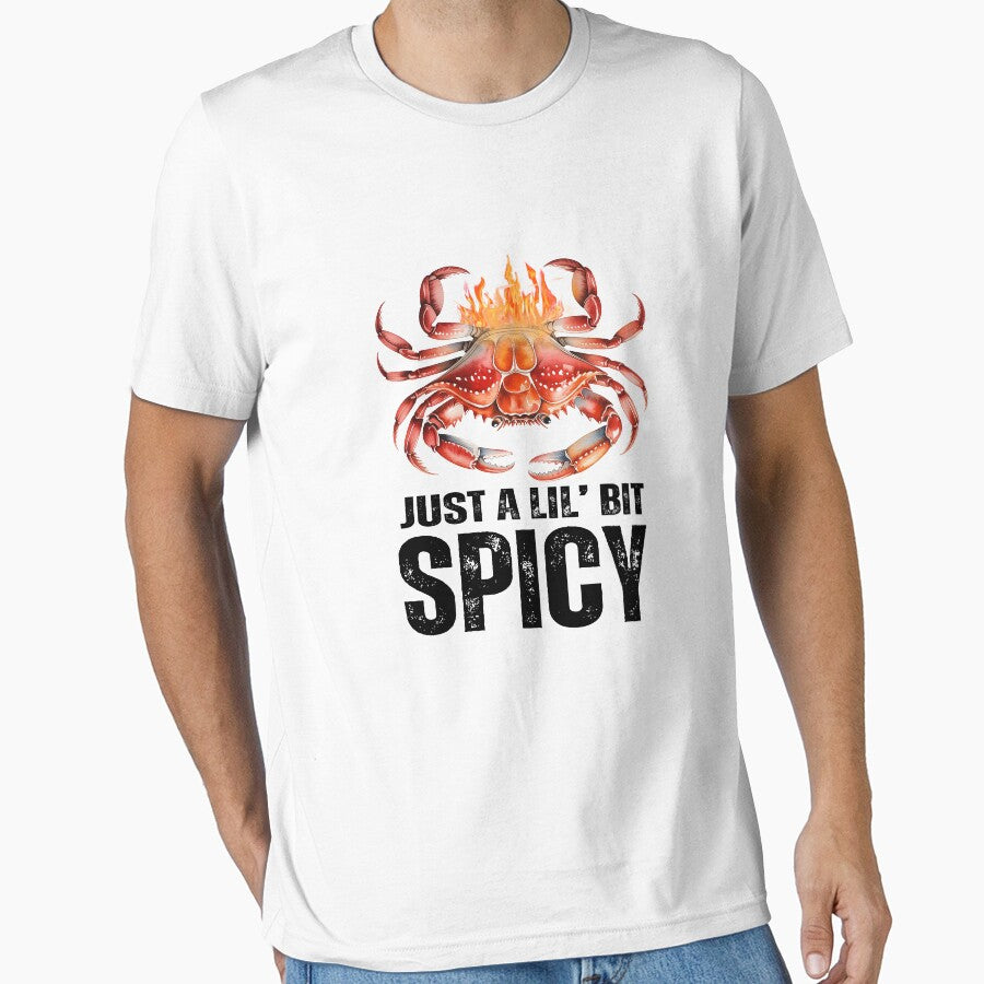 Just a Lil’ Bit Spicy Funny Crab Design by Verycutethings