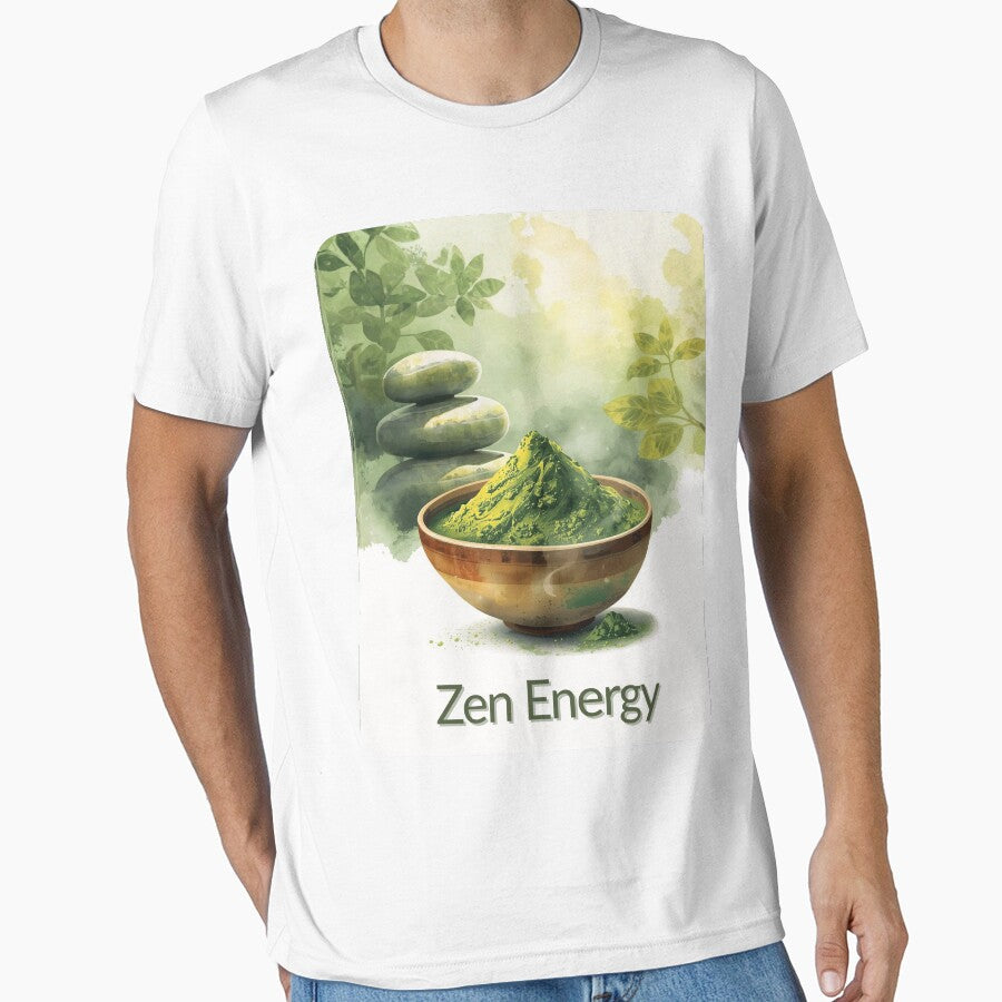 Zen Energy – Matcha Meditation Shirt by Kasad