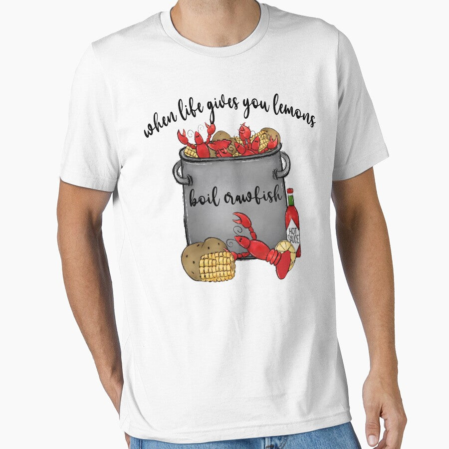 Boil Crawfish Funny Cajun T-Shirt by TinaMDedrick