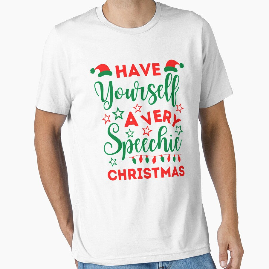 Speechie Christmas | Speech Pathologist Christmas | Speech Therapist Christmas by Presto Prints Design