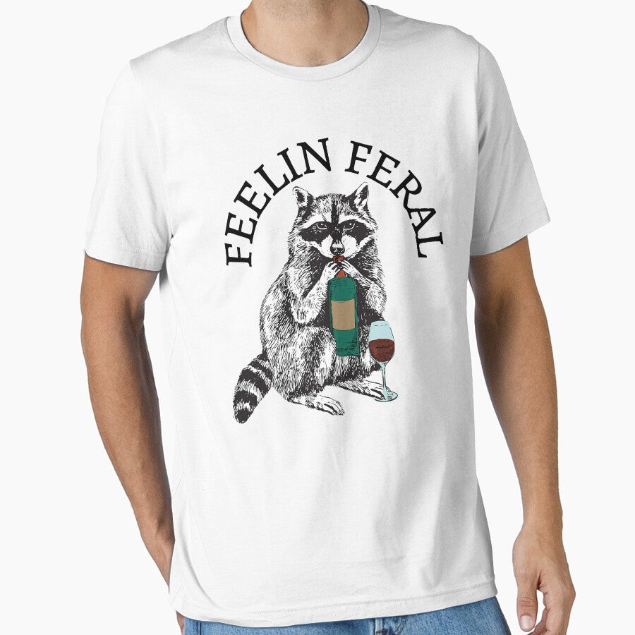 Feeling Feral Opossum Raccoon And Wine Feral Girl Summer by spirorinin