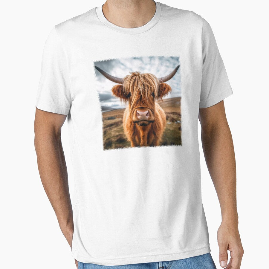Highland Cow Ready for his Closeup by Artemachina