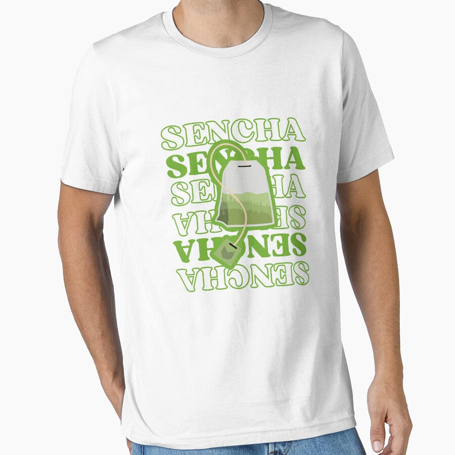 Sencha Green Tea Bag Aesthetic by NoodleDoodleCo