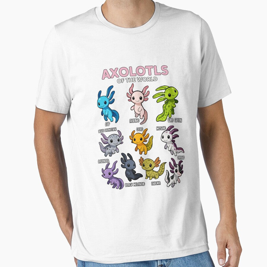 Axolotls of the World – Cute Kawaii Axolotl Collection by JayceTucker89