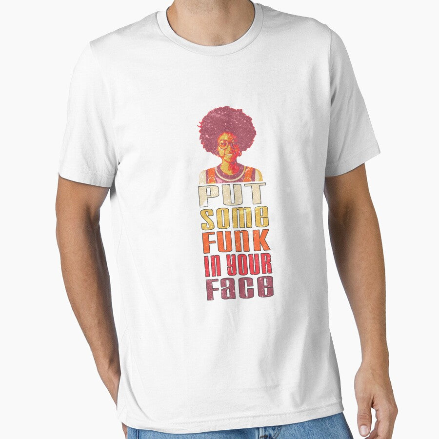 Put Some Funk in Your Face Afro 1970s Disco Funk Vintage Groovy by KNUXX Shop