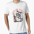 Feral Girl Summer Raccoon Feeling Feral Retro Vintage by spirorinin