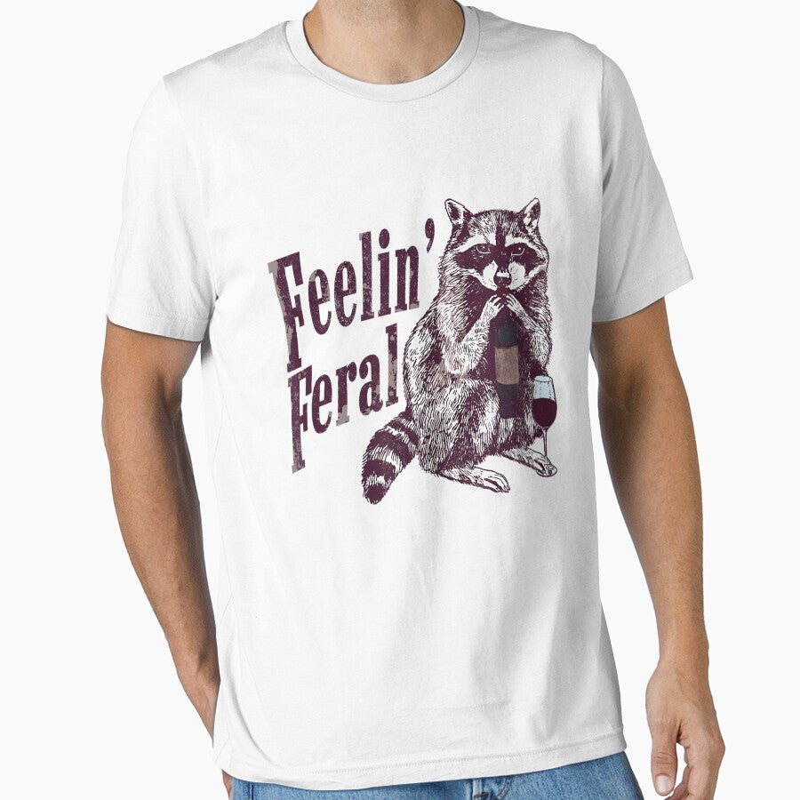 Feeling Feral Sarcastic Raccoon Adult Joke Raccoon Meme by spirorinin