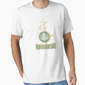 Too Cool for Coffee Retro Matcha T-Shirt by Sketchy Lemon