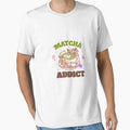 Matcha Addict – Cute Matcha Tea Lover Design with Bunnies and Flowers by chatzous