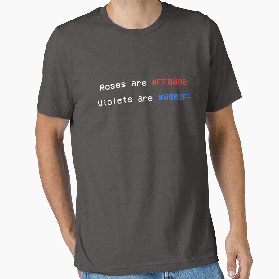 Roses are #FF0000 funny programmer shirt by tbdesigns04