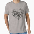 Mental Health Heart Word Cloud Mental Health Awareness Gear by DynamicDesign