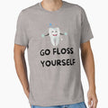 Vintage Go Floss Yourself Bold and Funny Typography by garniturex