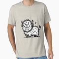 Fluffy Highland Cutie: Minimalist Cow Charm by happyartworks