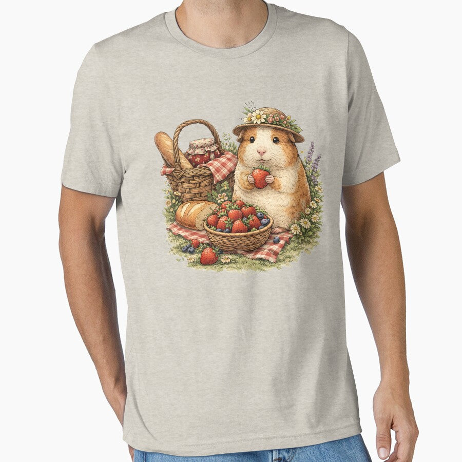 Cute Guinea Pig Picnic – Cottagecore by SidTastic