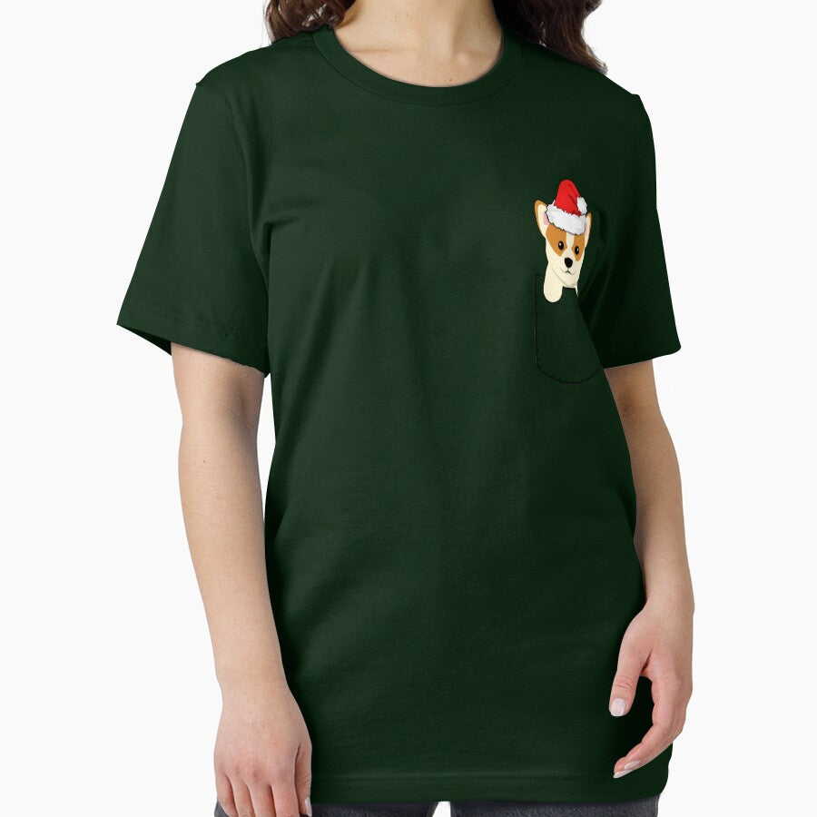 Christmas Santa Corgi Dog In Your Pocket by Sleazoid
