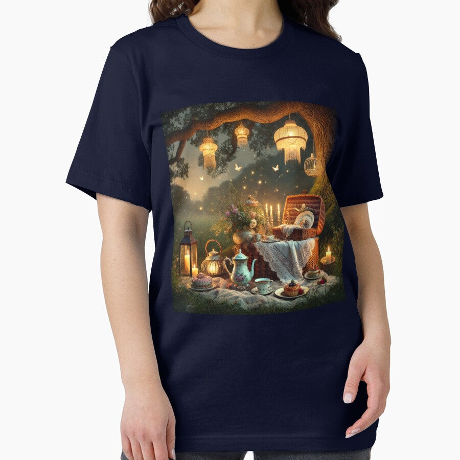 Victorian Night Picnic – Candlelit Garden Dream under Fairy Lights by ArtFreshStudio
