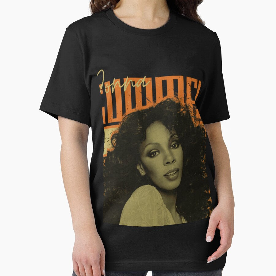 Retro Donna Summer Portrait Design For Disco Music Fans Gift For 70s Music Lovers by LindaERiley