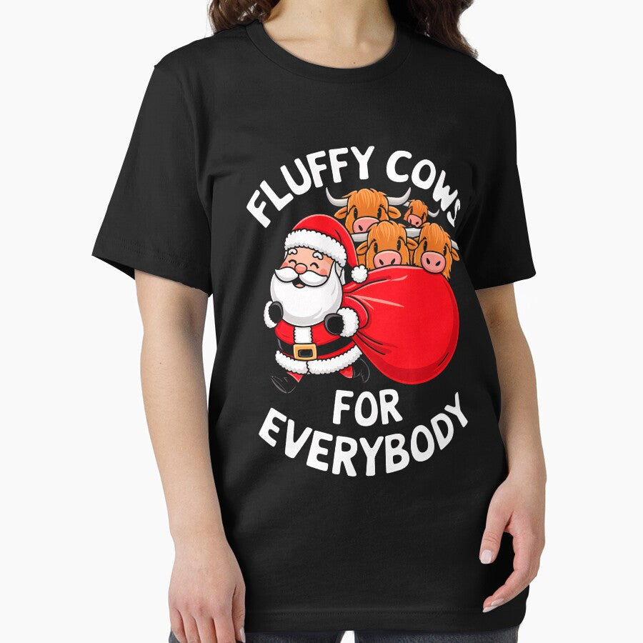 Highland Cow Fluffy For Everybody Christmas Santa by rafaeltto