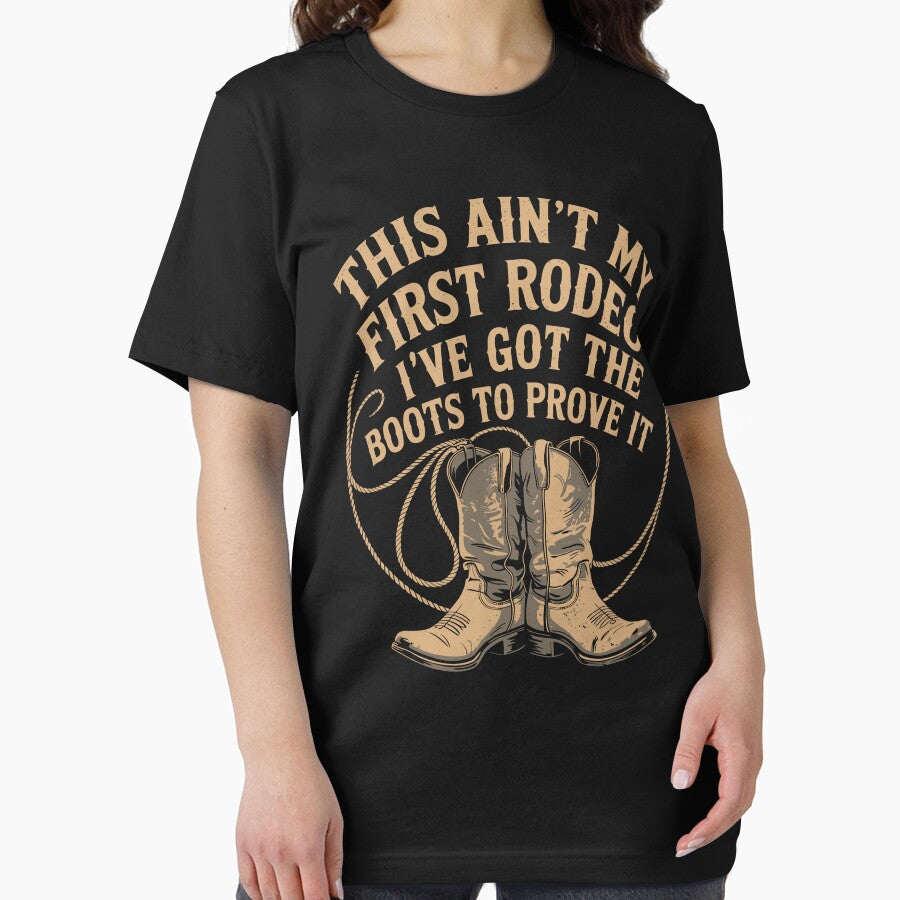 This Ain't My First Rodeo Funny Western Cowgirl Boots by tmerchtrends